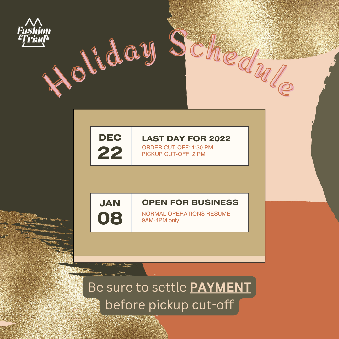 holiday schedule 🎄